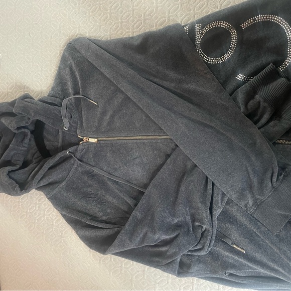 Calvin Klein Charcoal Zip-Up Hoodie - Picture 1 of 4